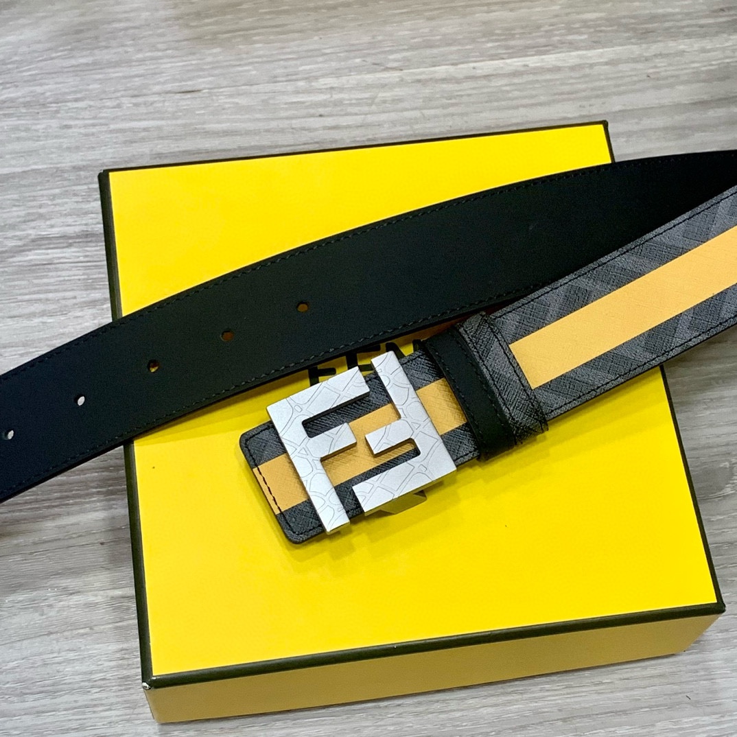 Fendi Leather Belts 1:1 Mirror Version