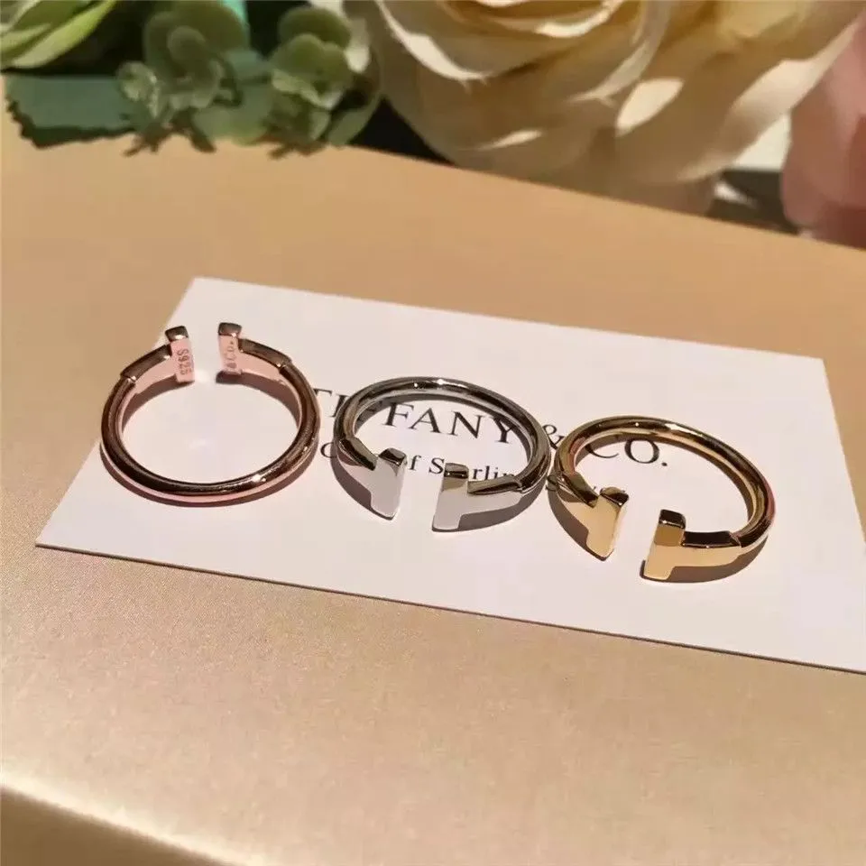 Tiffany T Wire Ring Phony Rose Gold Fine Jewelry Gift Lady UK For Sale GRP07781/GRP07780/GRP07762