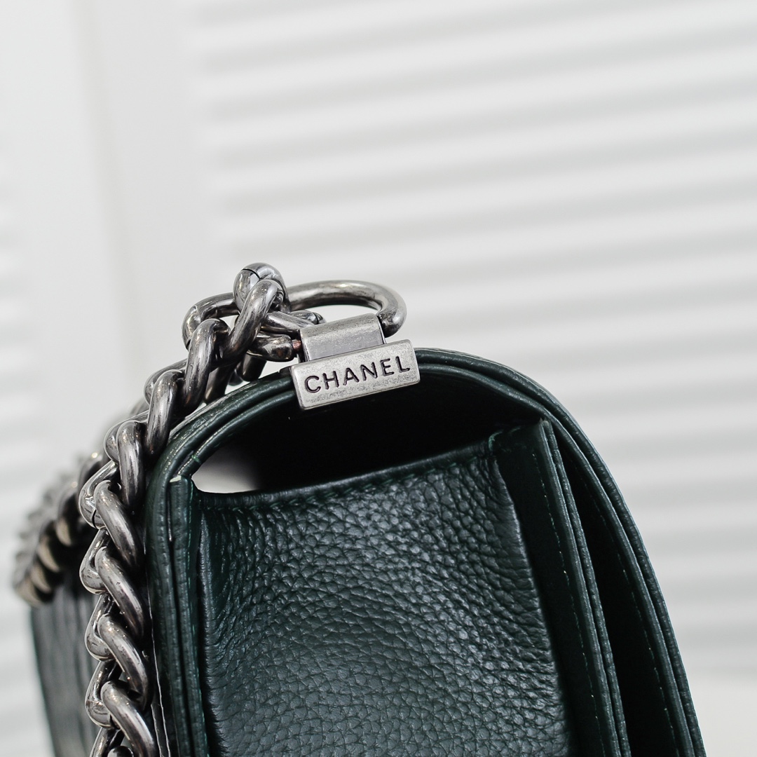 Chanel Leboy litchi or lychee pattern Shoulder Bag Handbag