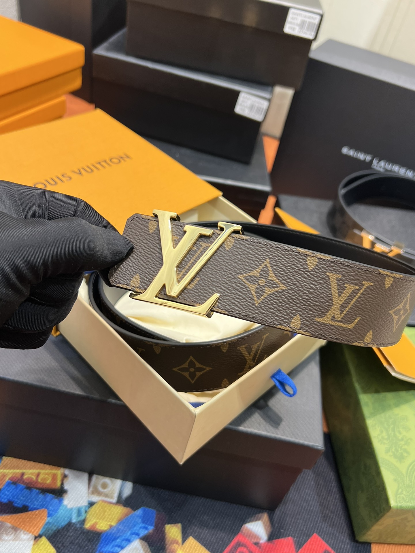 Louis Vuitton LV Leather Belts 1:1 Mirror Version