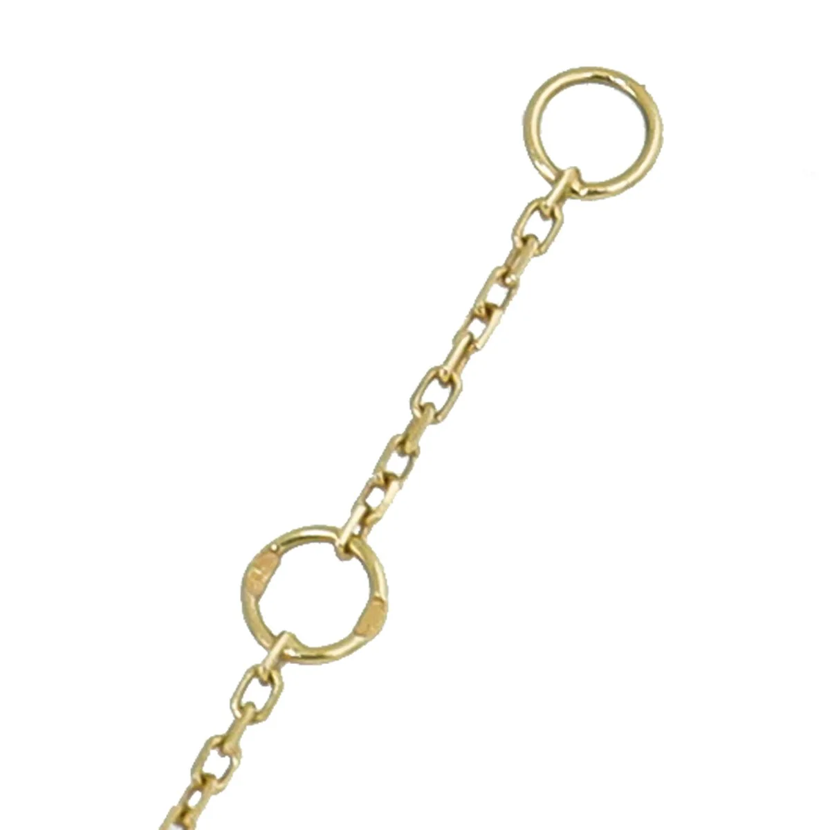 Cartier 18K Yellow Gold MOP Diamond Amulette De Cartier XS Model Bracelet