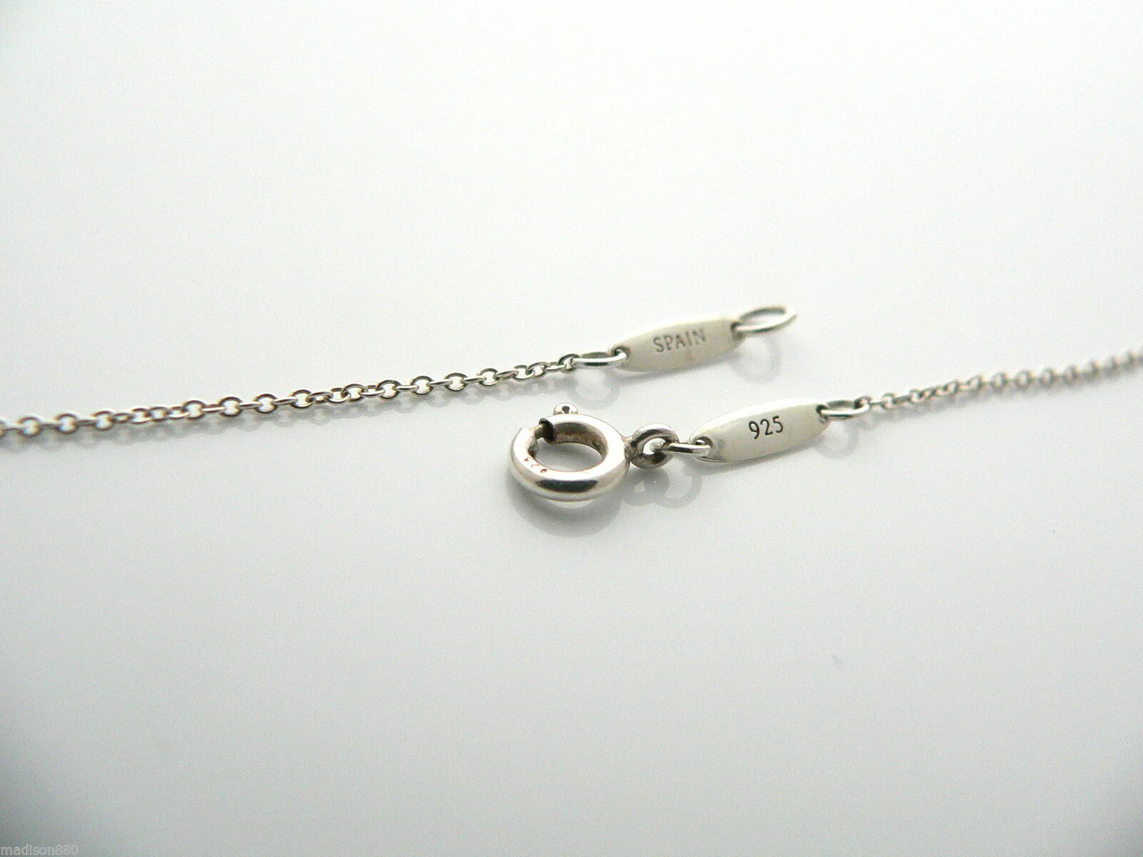 Tiffany & Co Diamond Cross Necklace Silver Peretti Pendant Gift Pouch 16.7 inch