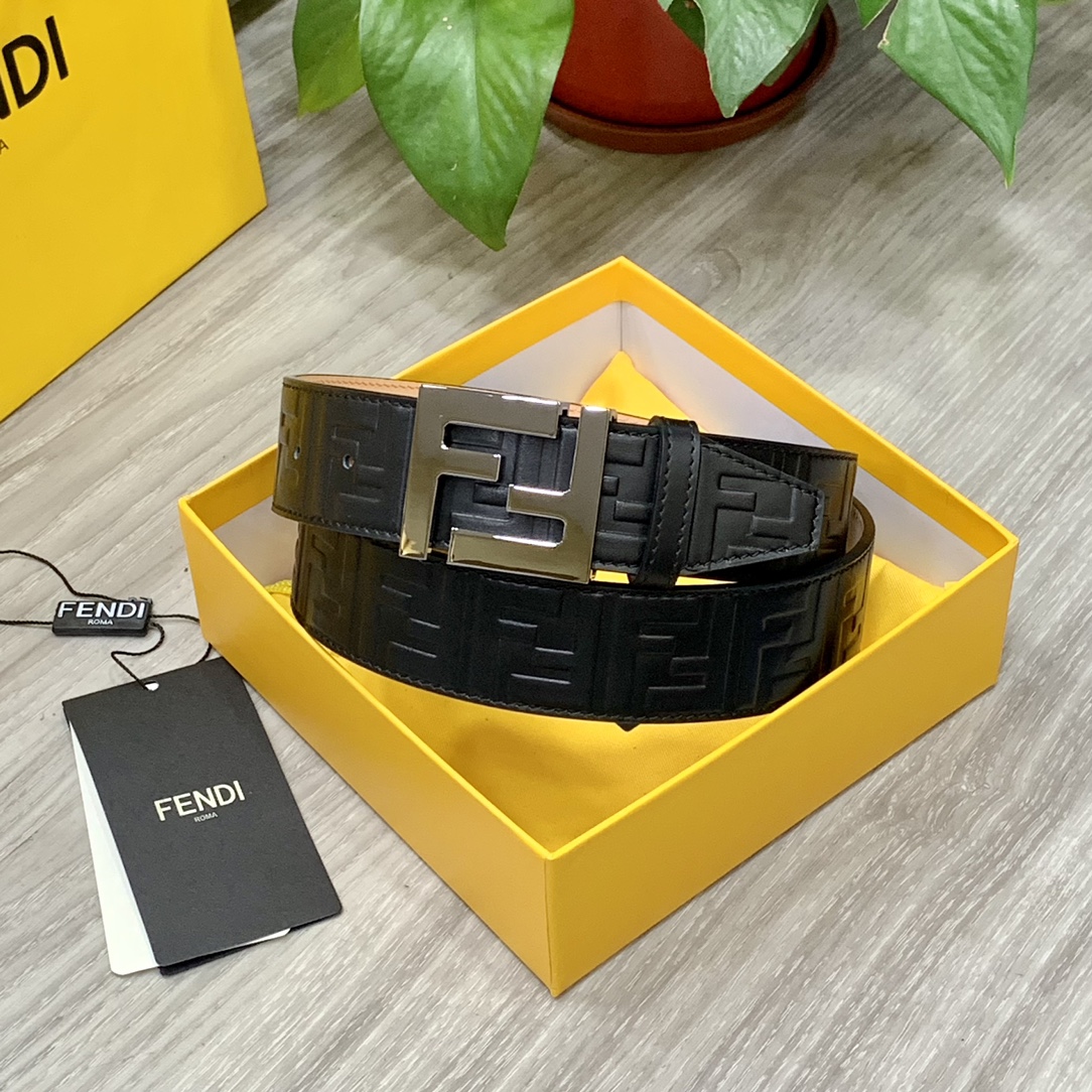 Fendi Leather Belts 1:1 Mirror Version