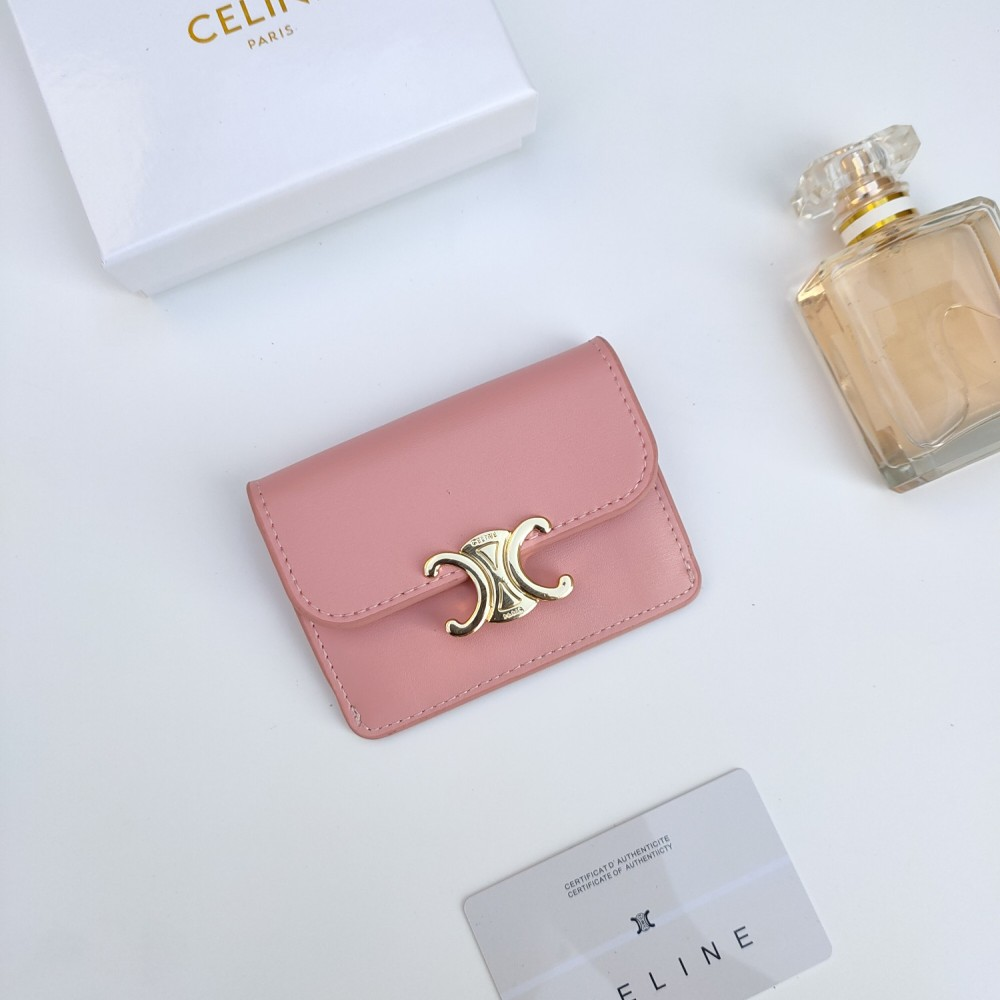 Celine Triomphe Leather card bag (Replica)