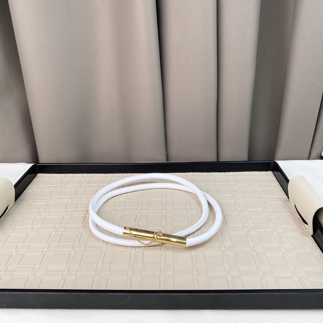 YSL Saint Laurent Leather Belts 1:1 Mirror Version