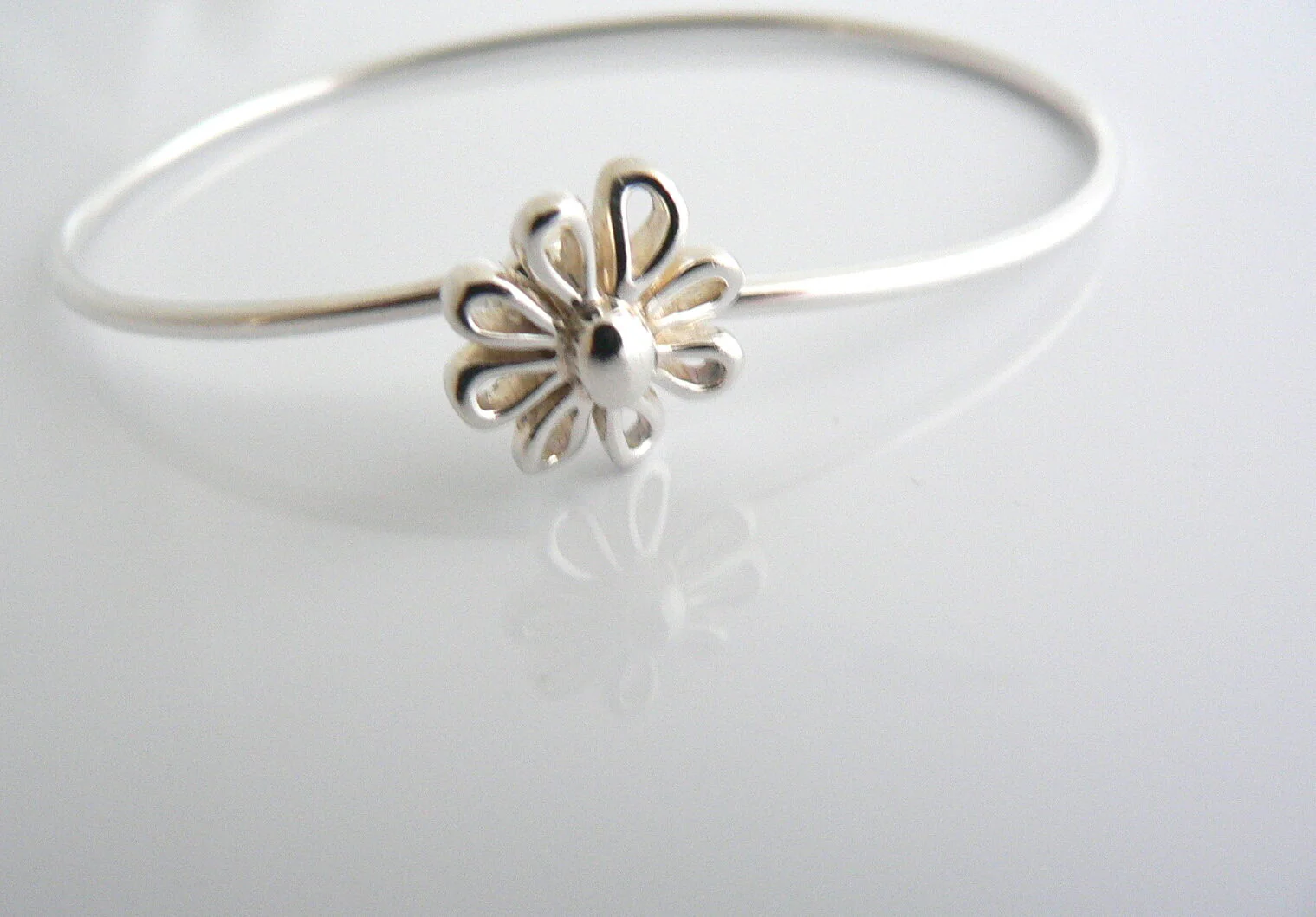 Tiffany & Co Picasso Daisy Flower Nature Bangle Bracelet Rare  Silver Gift Love
