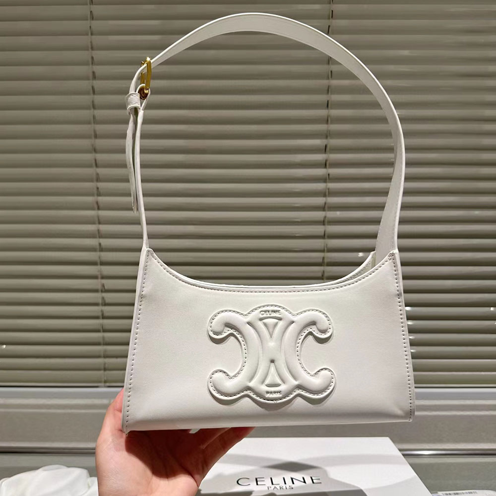 Celine Cuir Triomphe Relief Handbag Shoulder Bag(Replica)