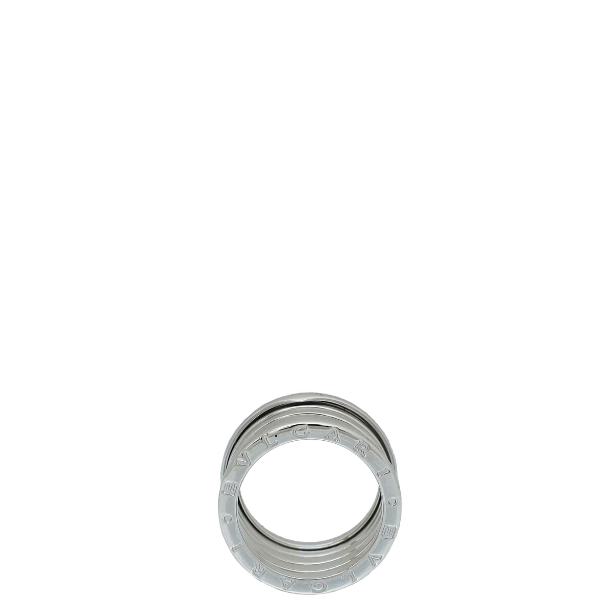 Bvlgari 18K White Gold B. Zero1 Four-Band Ring 58