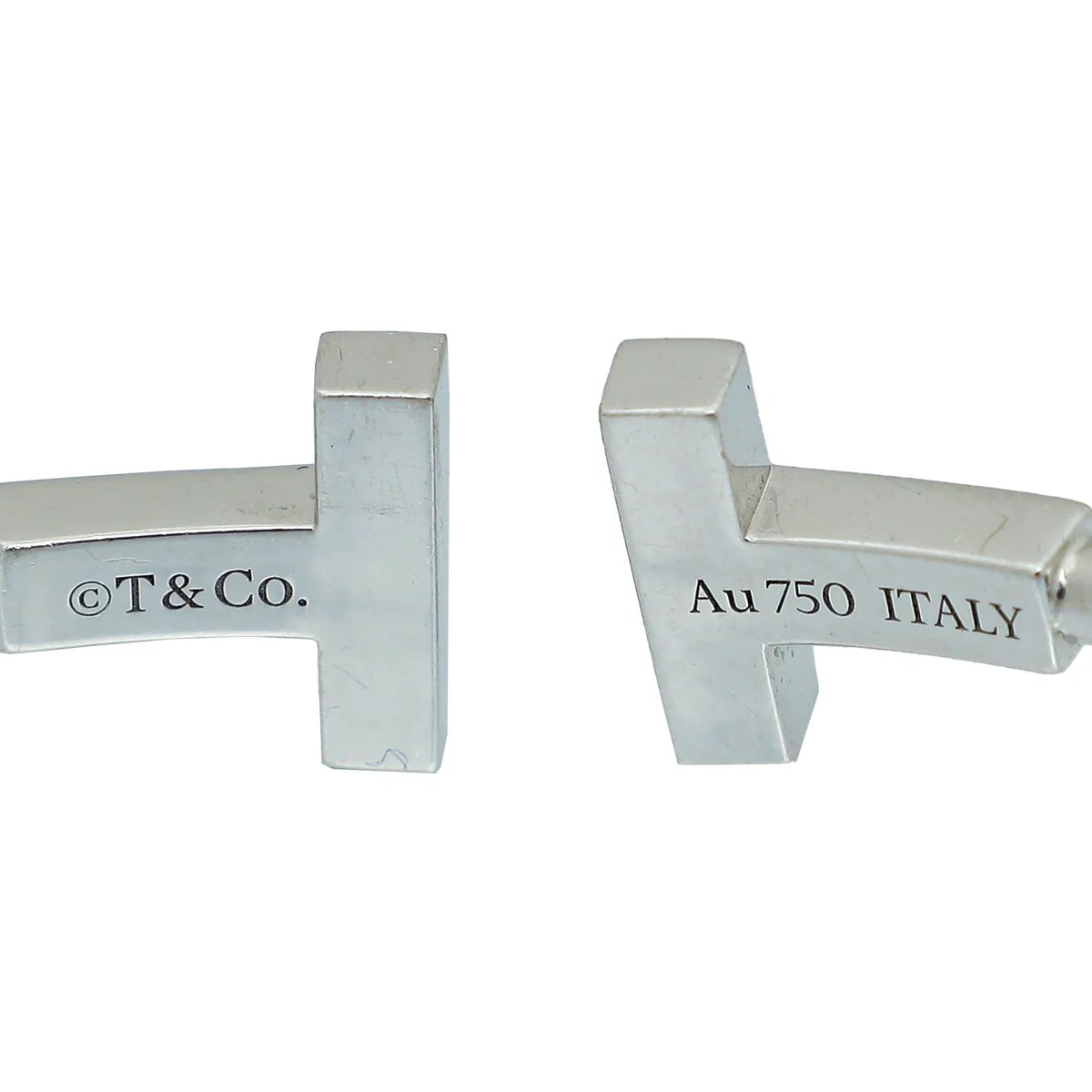 Tiffany & Co 18K White Gold Turquoise T Wire Medium Bracelet