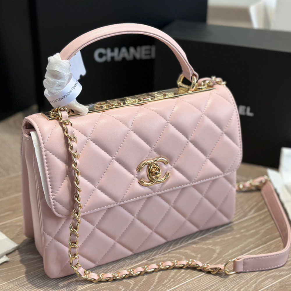 Chanel Lambskin Trendy CC Relief Handle Bag(Replica)