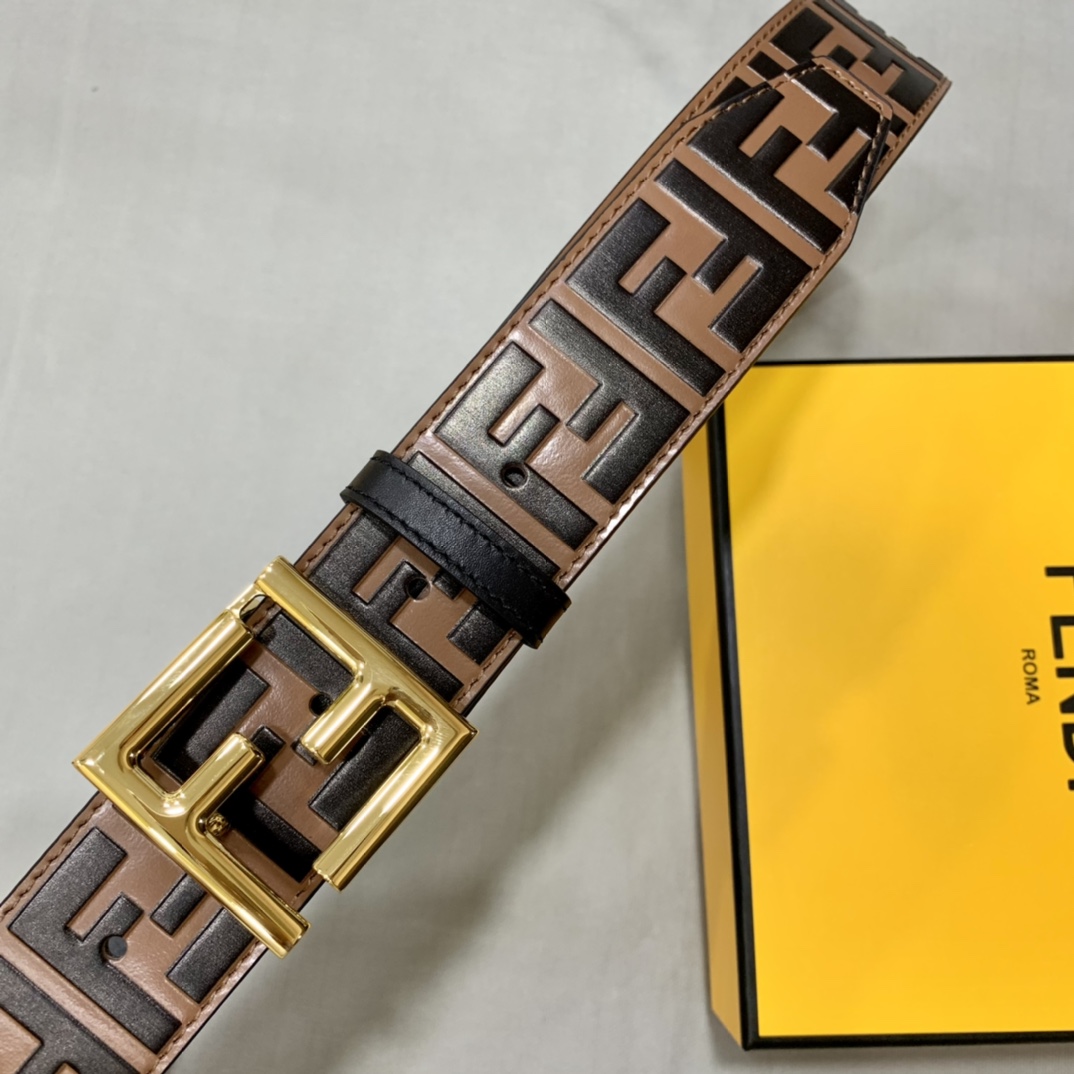 Fendi Leather Belts 1:1 Mirror Version
