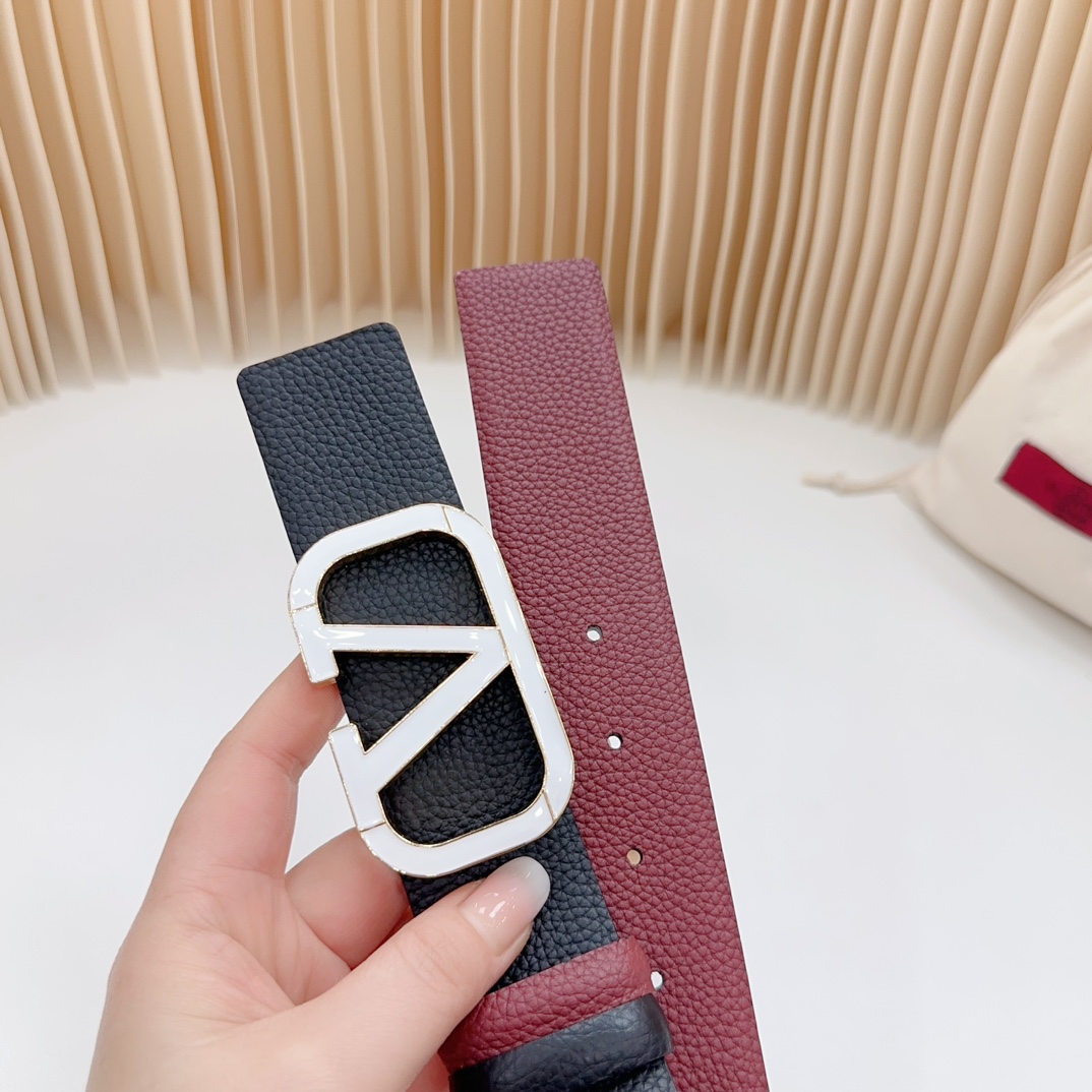 Valentino Leather Belts 1:1 Mirror Version