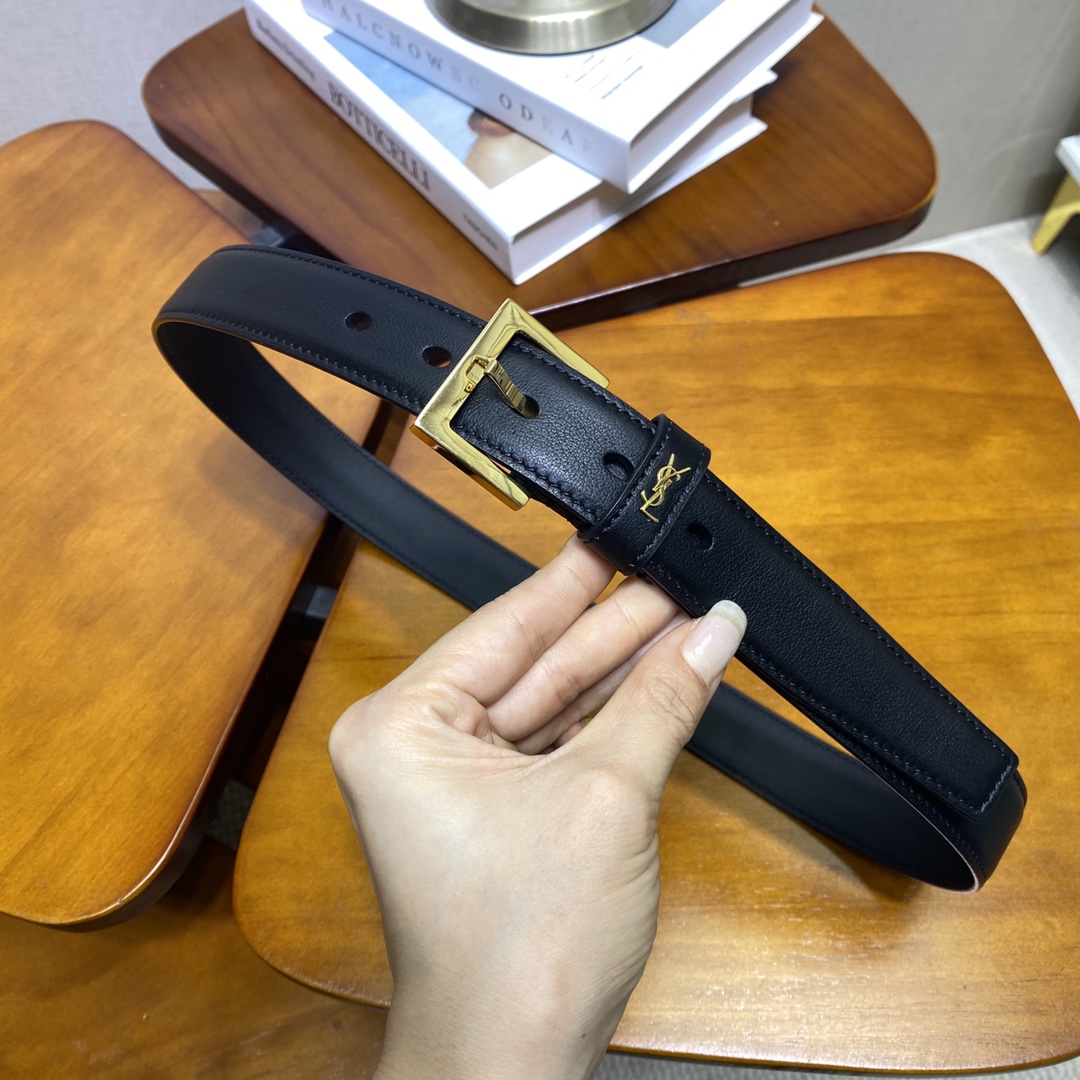 YSL Saint Laurent Leather Belts 1:1 Mirror Version