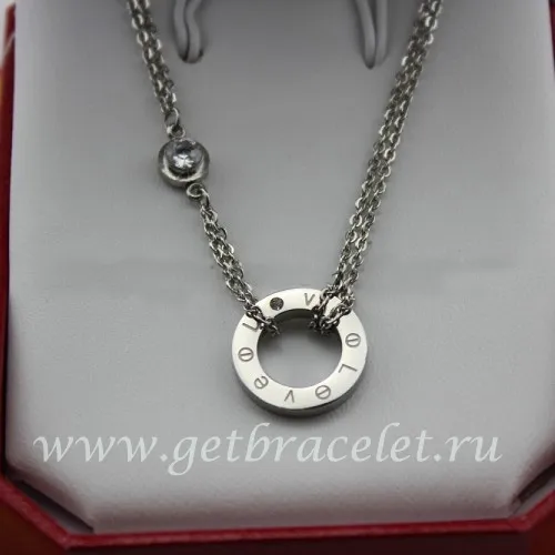 Imitation Cartier Love Bracelet White Gold Diamonds B6038100
