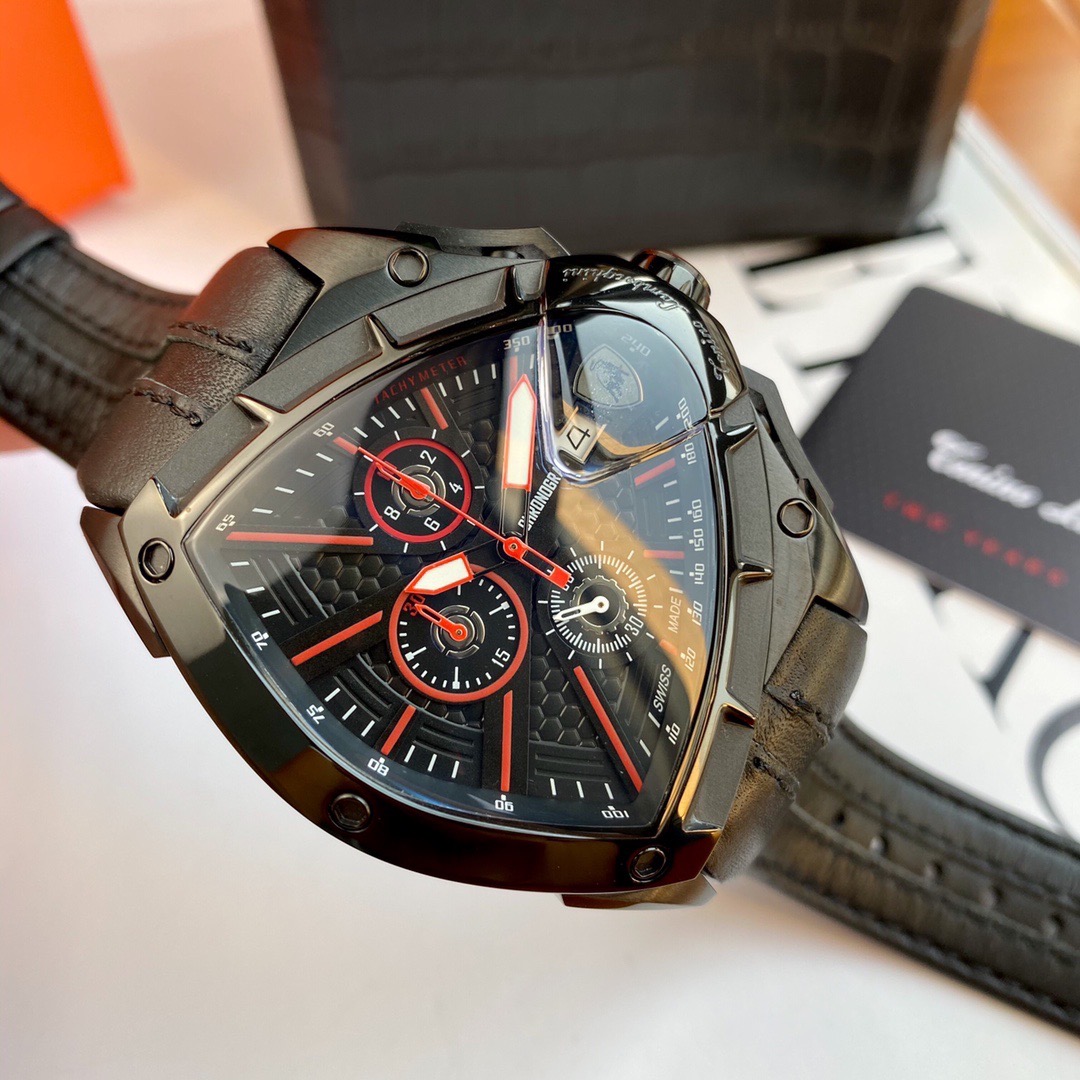 Tonino Lamborghini New Spyder Chronograph Black / red