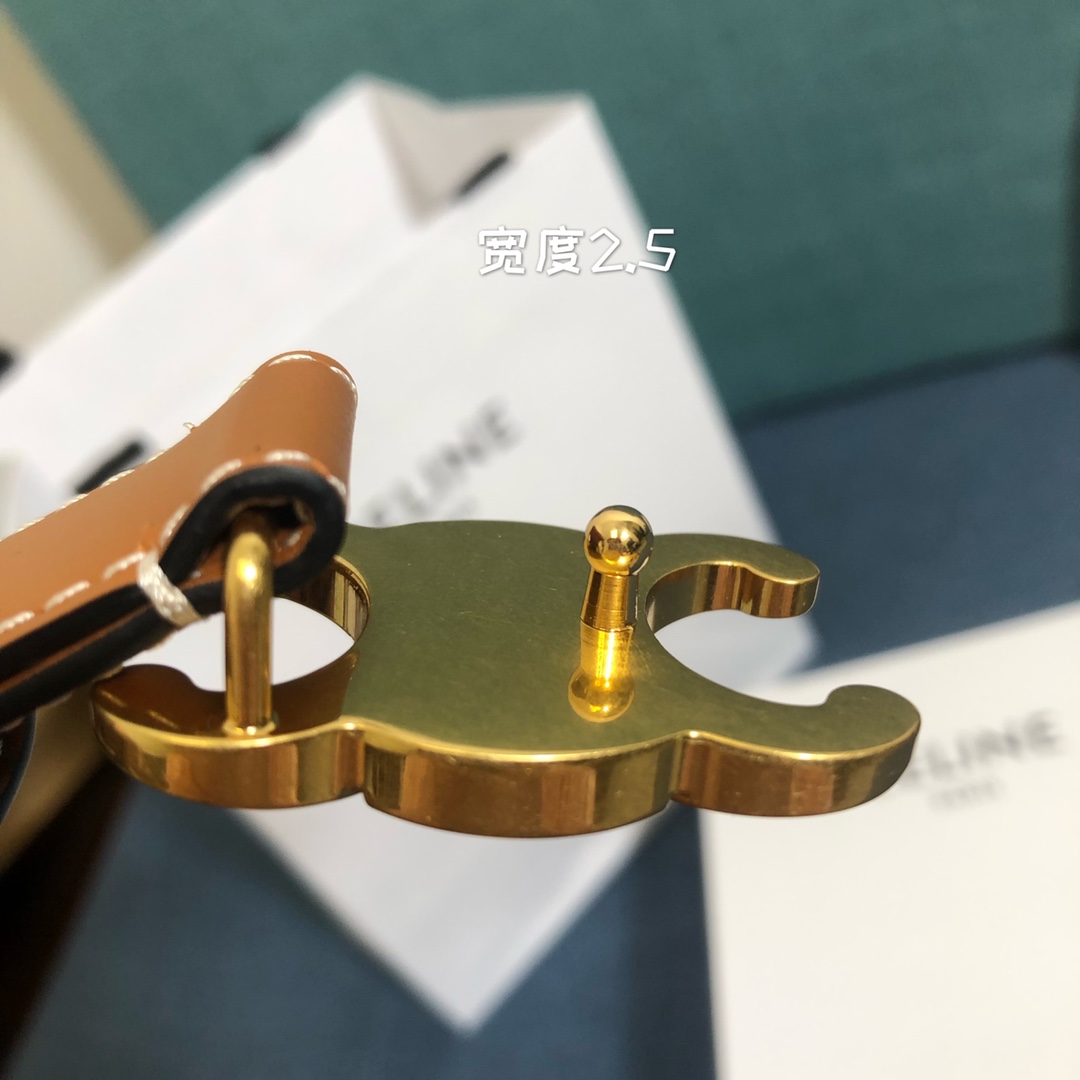 Celine Cowhide Belt 18mm 25mm