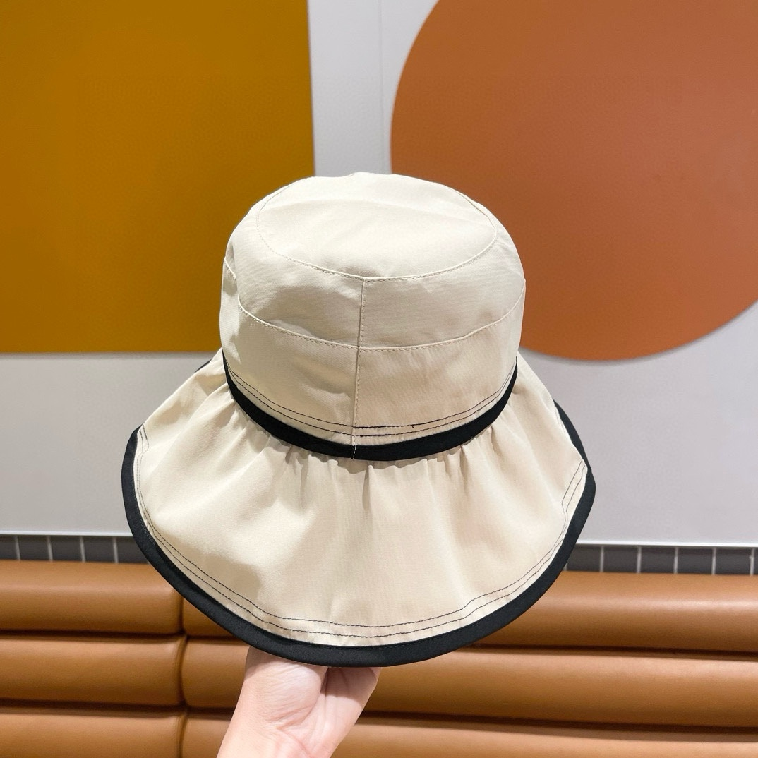 Chanel Big Hat Full Face UV Protection Fisherman's Hat Sunhat （Replica）