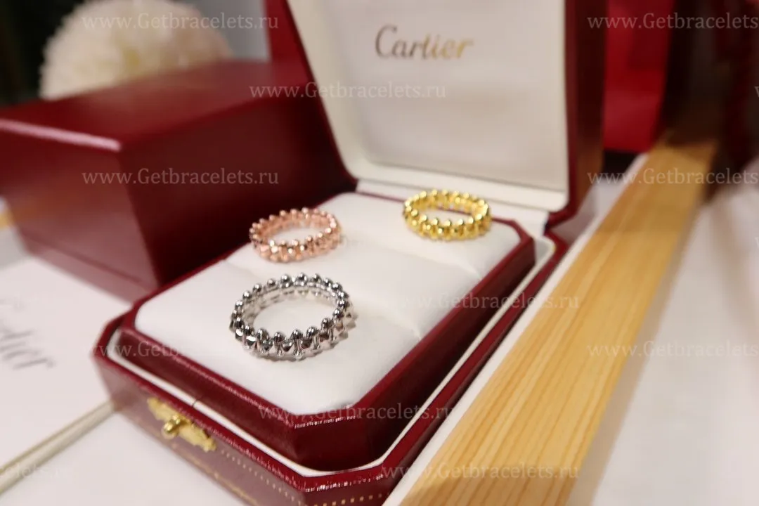 Copy Clash de Cartier Ring White Gold B4231100