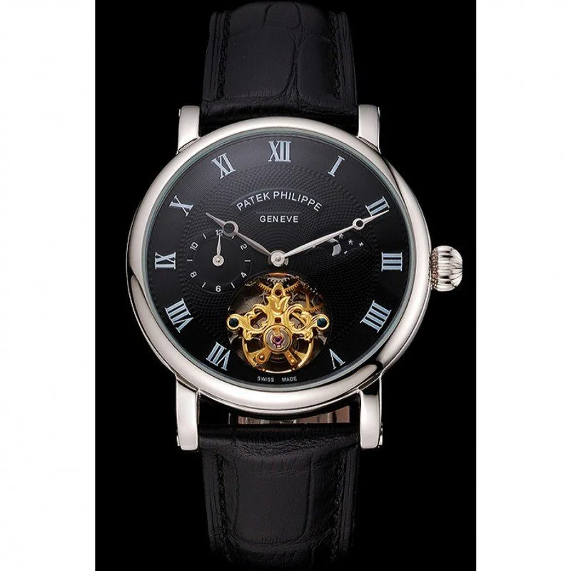 Complications Moonphase Tourbillon Dial Black 42 mm, Stainless Steel