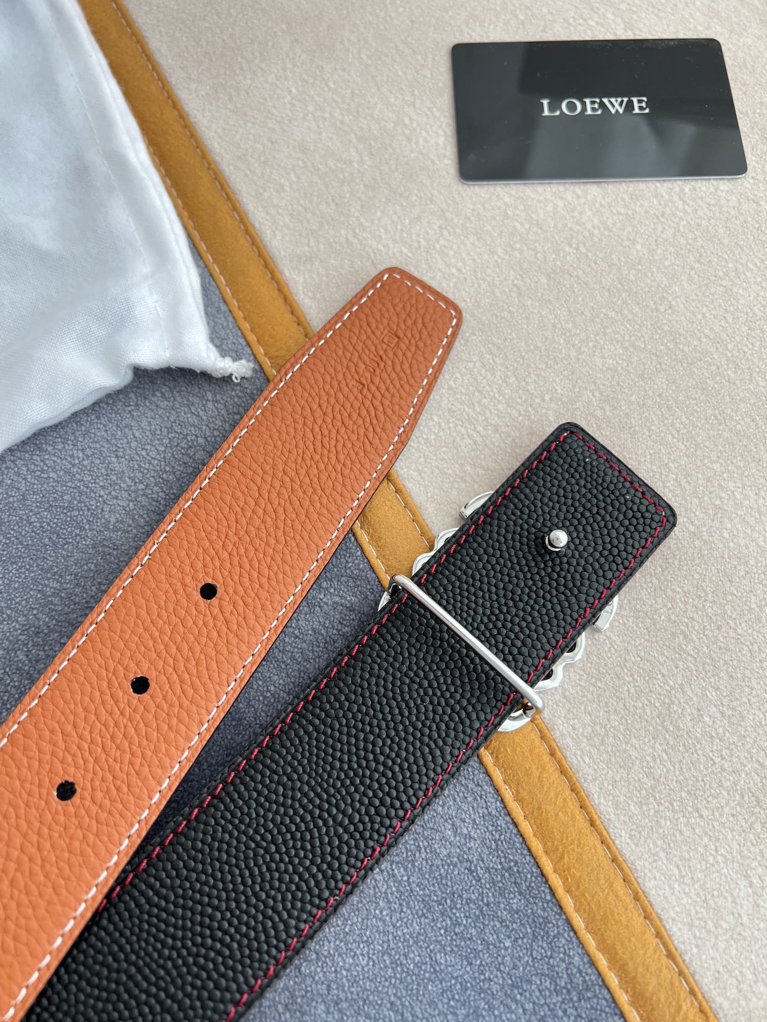 Loewe Leather Belts 1:1 Mirror Version