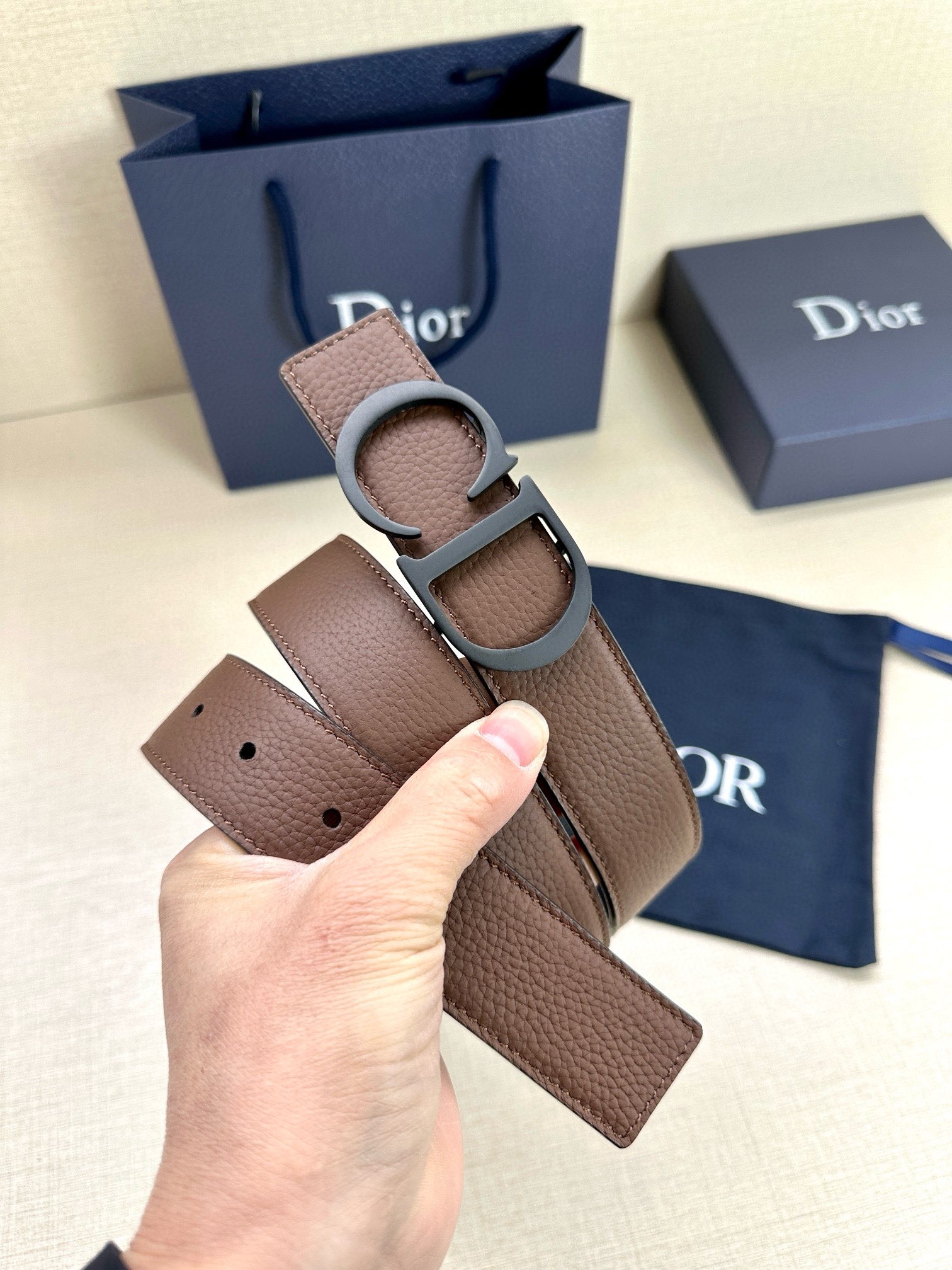 Dior Leather Belts 1:1 Mirror Version