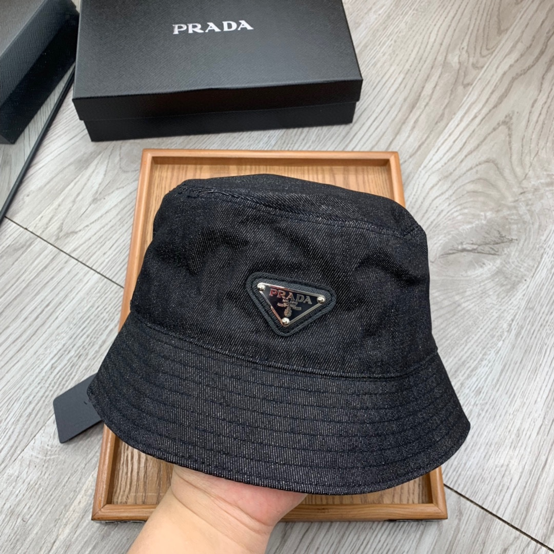 Prada Cotton Printed Fisherman's Hat Sunhat （Replica）