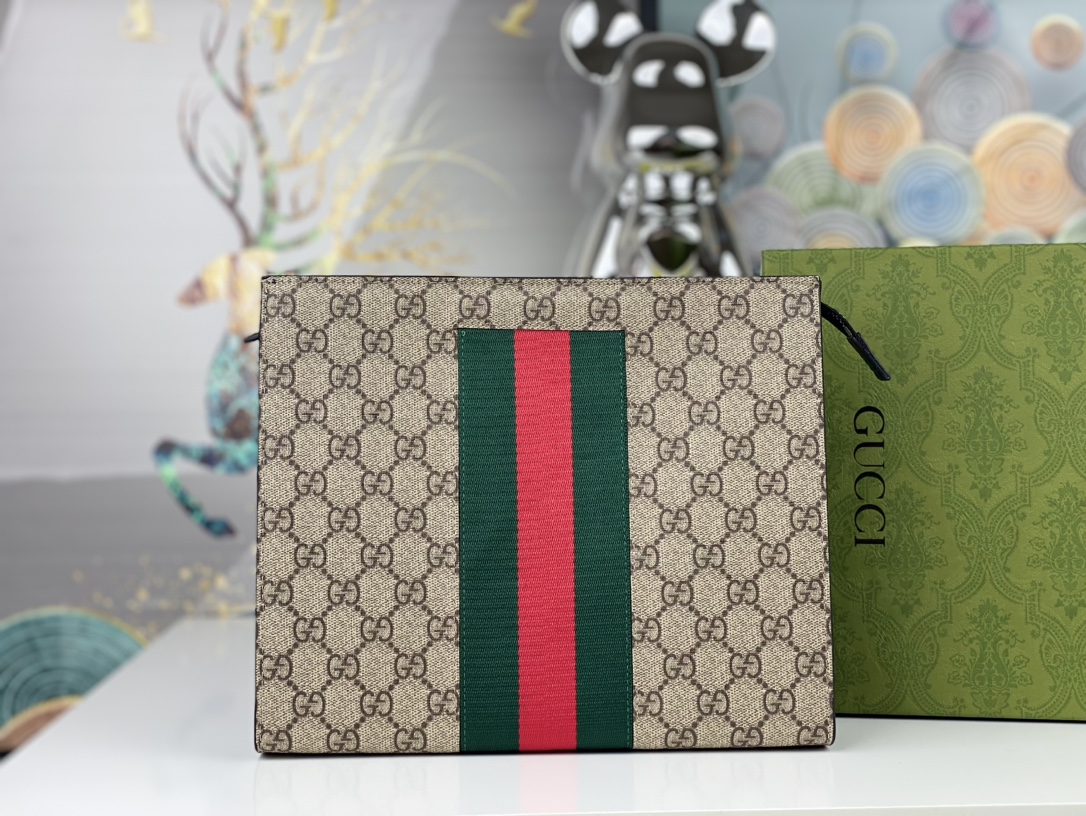 Gucci Men's Handbag Bag Clutch Toiletry Bag(Replica)