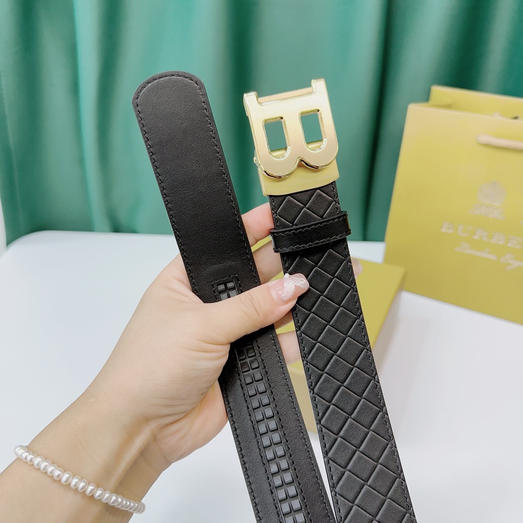 Burberry Leather Belts 1:1 Mirror Version