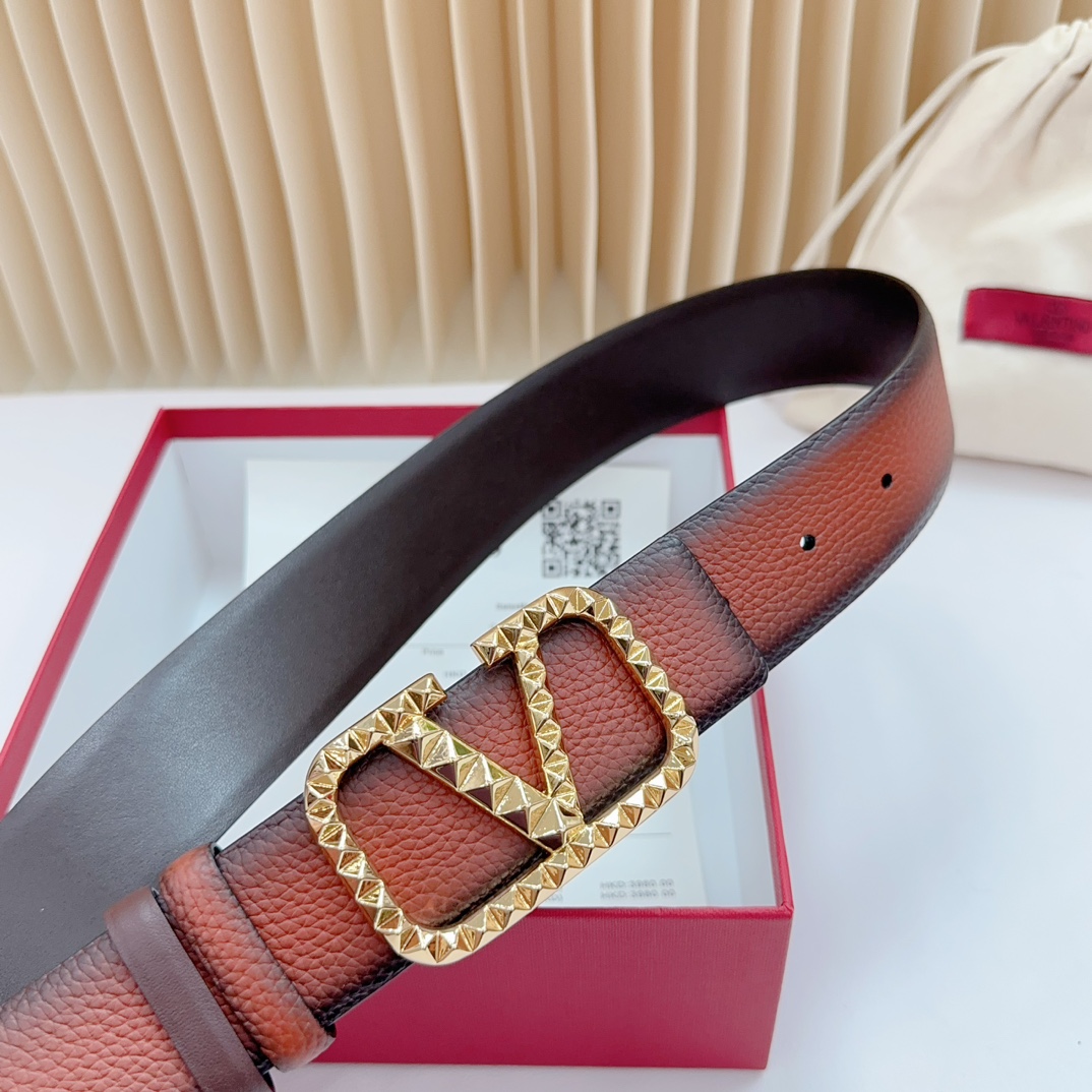 Valentino Leather Belts 1:1 Mirror Version
