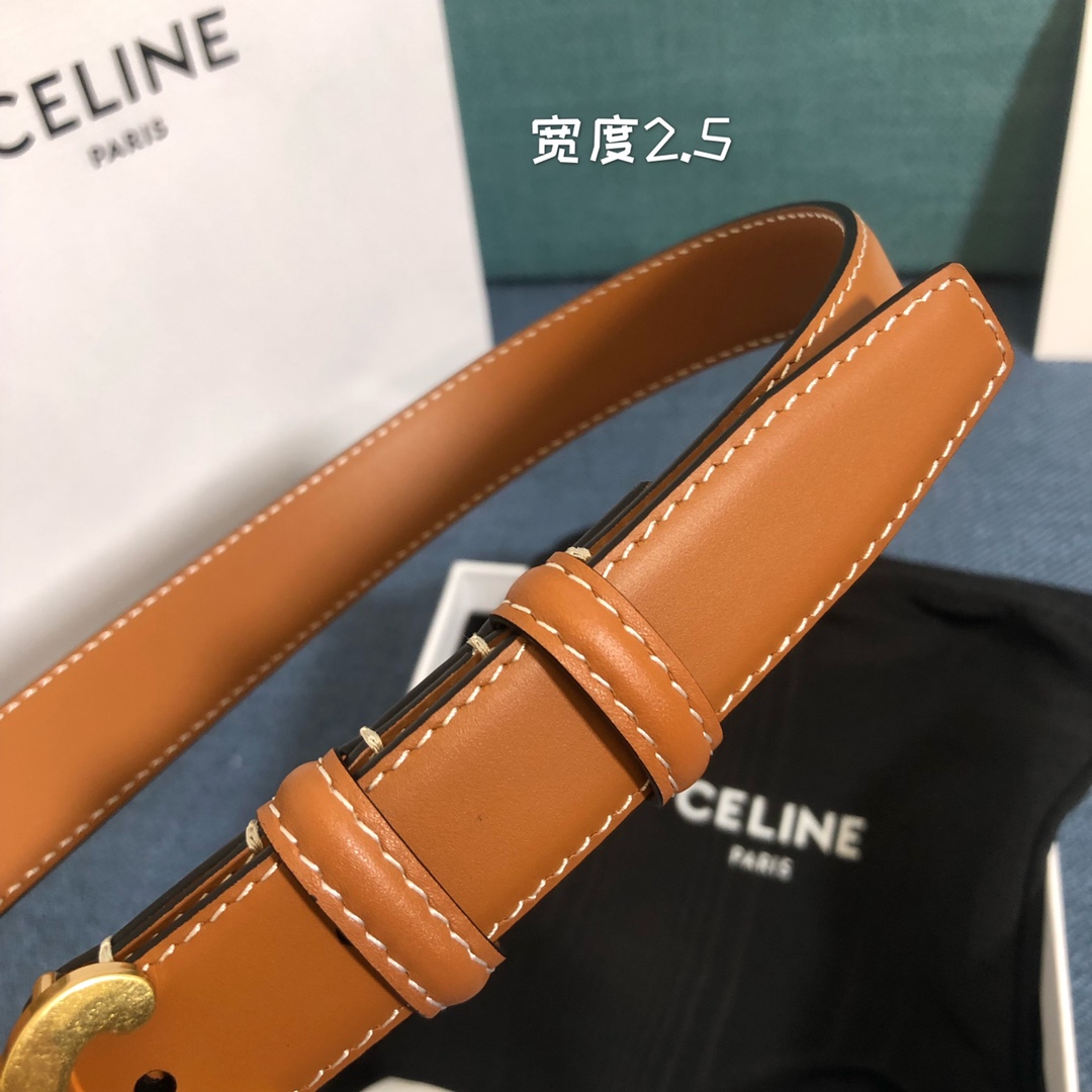 Celine Cowhide Belt 18mm 25mm