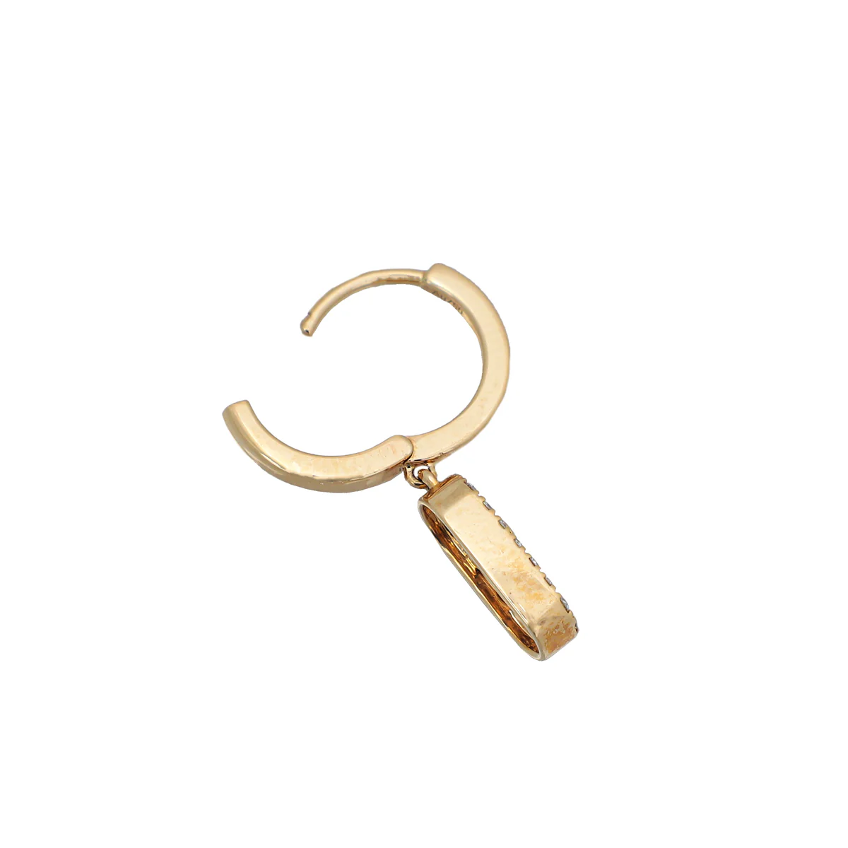 Messika 18K Pink Gold Diamond Move Uno Hoop Earrings