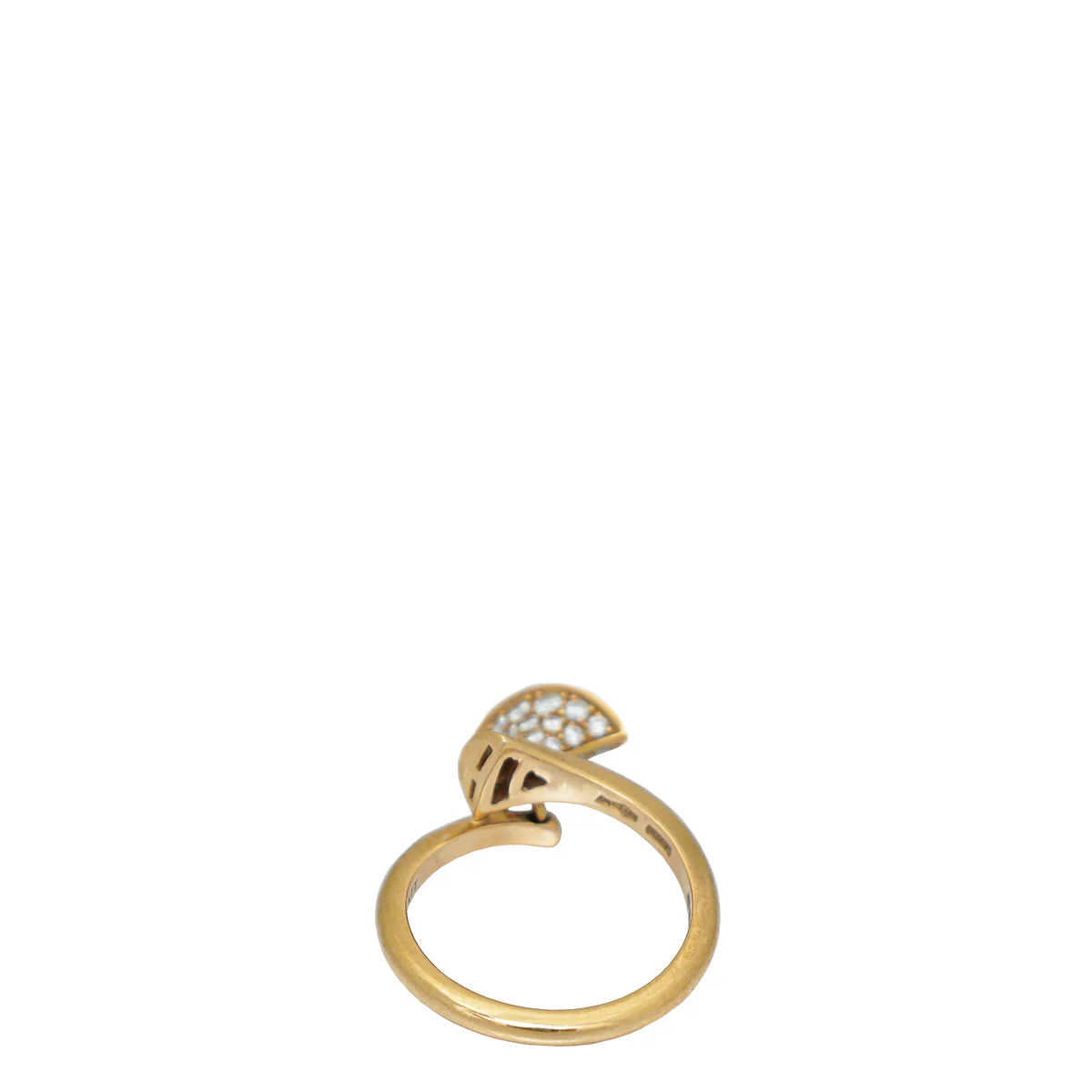 Bvlgari 18K Rose Gold Diamond Diva's Dream Drop Ring 51