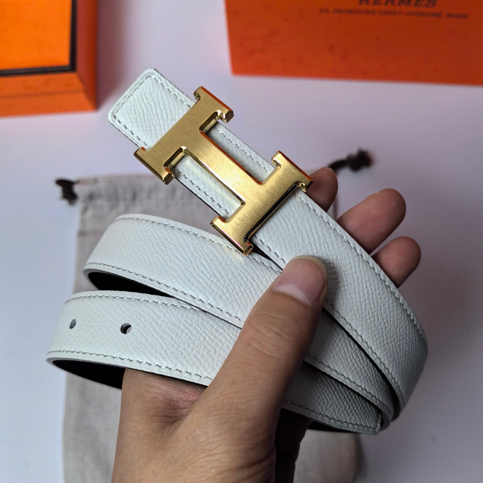 Hermes Leather Belts 1:1 Mirror Version