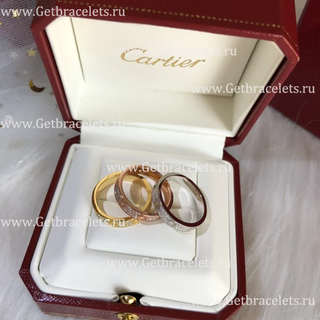 Replica Cartier Love Wedding Band With Diamond-Paved Yellow Gold B4083300