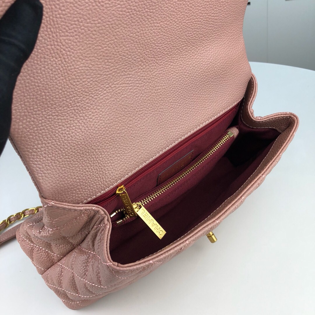 Chanel Pink Medium Shoulder Bag Handbag