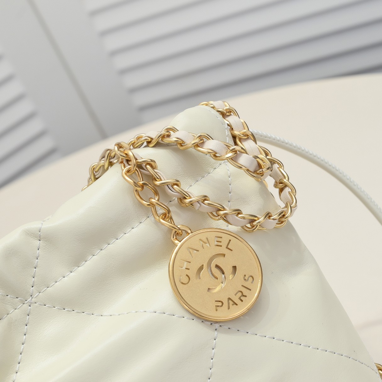 Chanel 22 Trash Bag Golden Hardware Mini Shoulder Bag Handbag