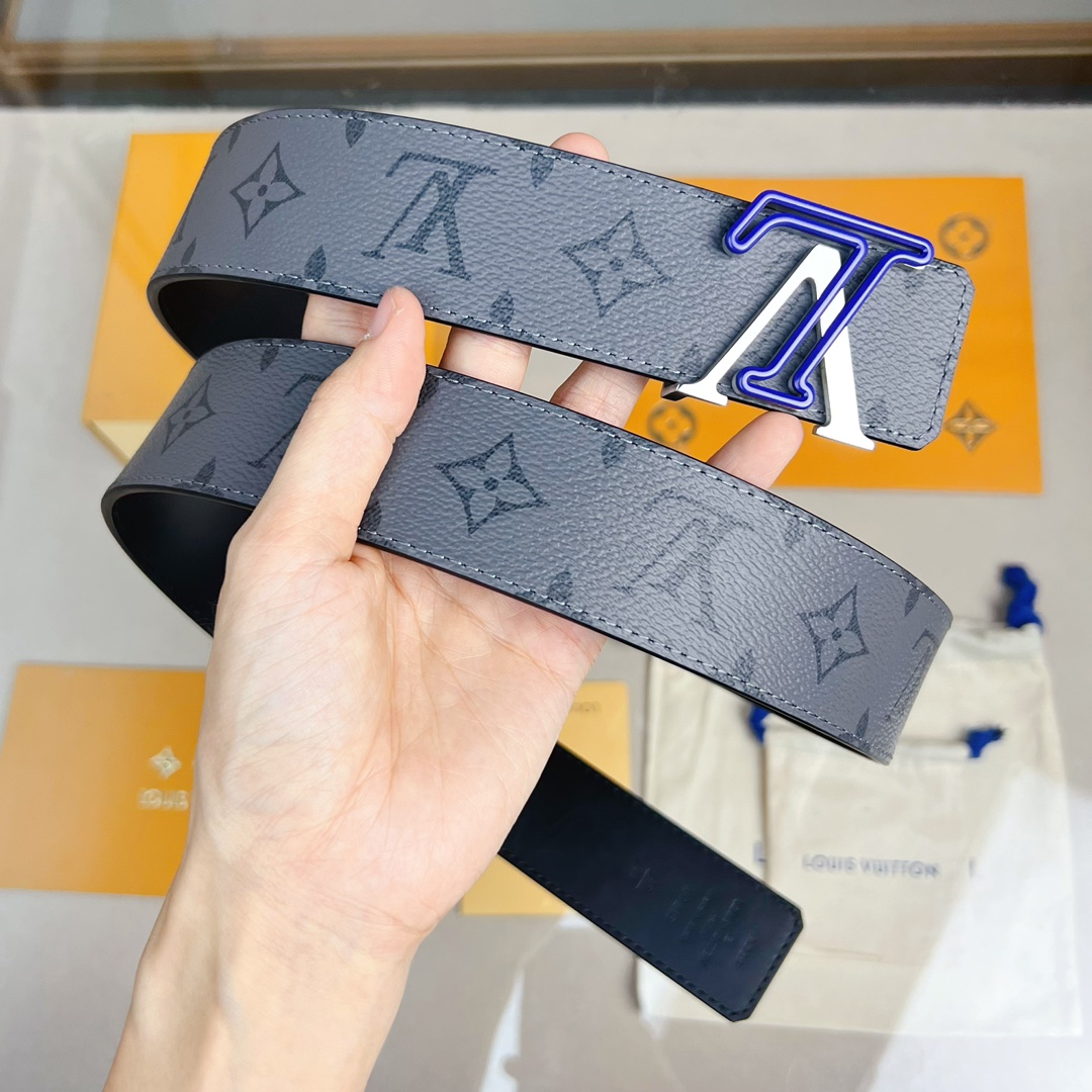 Louis Vuitton LV Leather Belts 1:1 Mirror Version