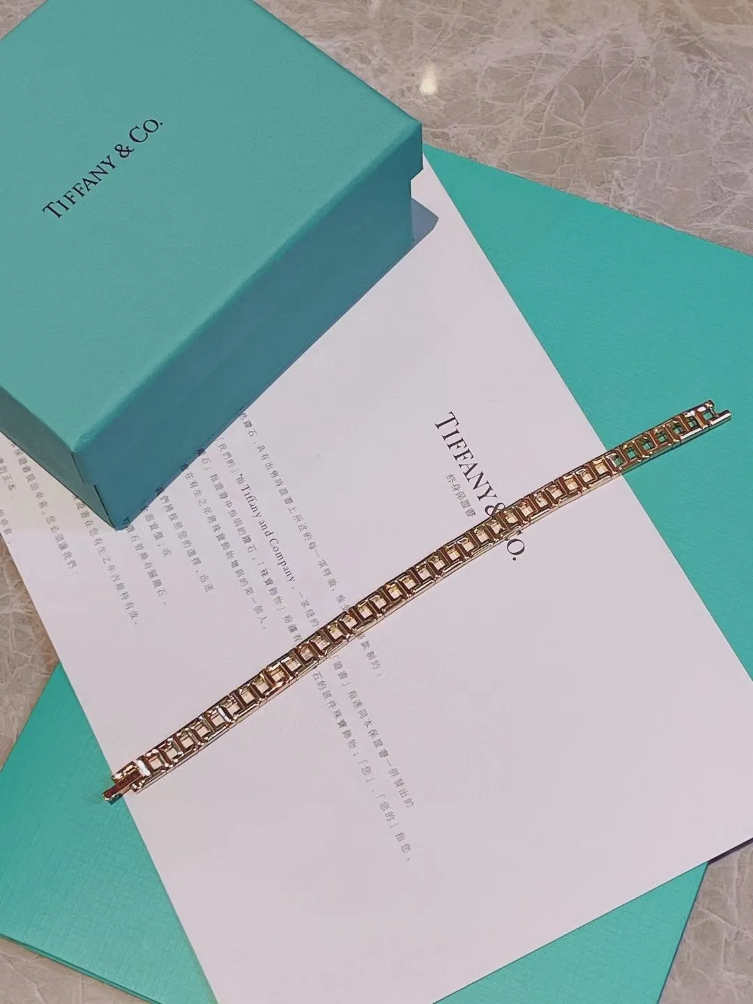 Tiffany T True Narrow Bracelet Rose Gold