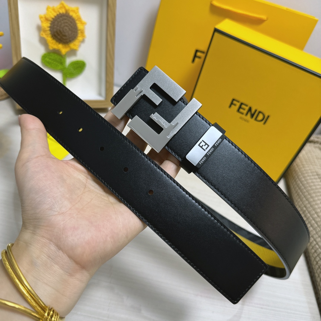 Fendi Leather Belts 1:1 Mirror Version