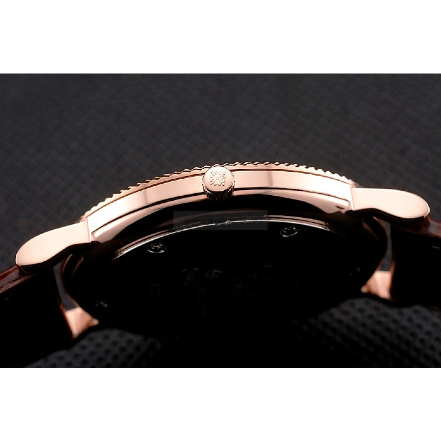 Calatrava Black Dial Roman 40 mm, Rose Gold Plated