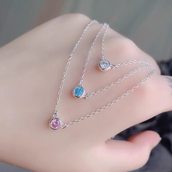 Tiffany Elsa Necklace Dupe, Three Style Diamonds