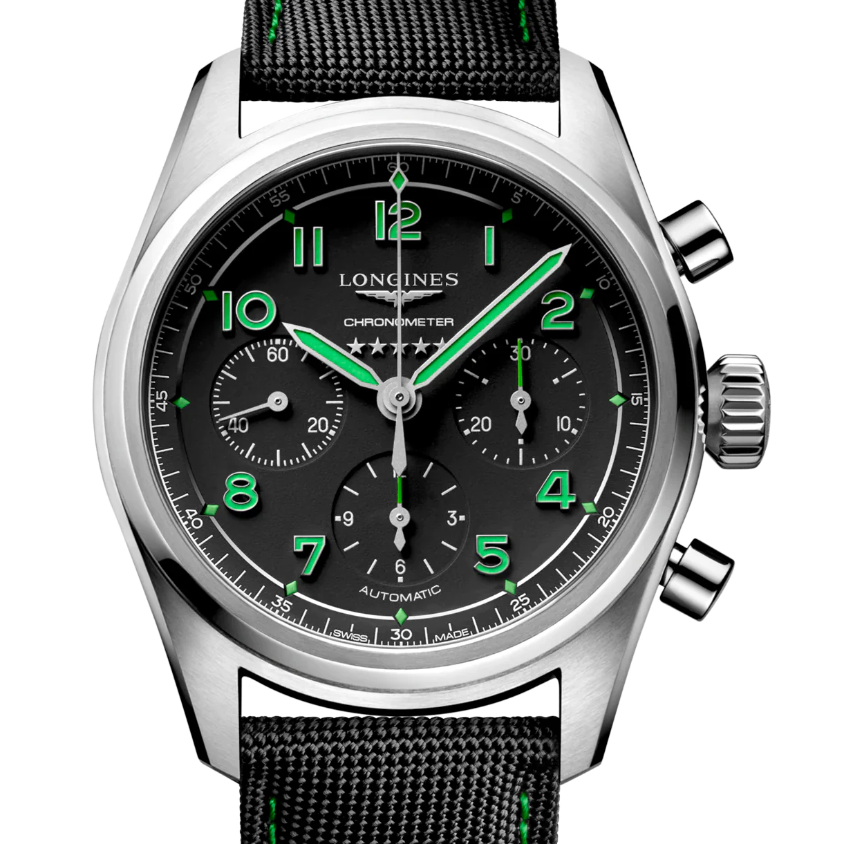 Spirit 42MM Pioneer Edition Titanium Watch Black Green L38291532