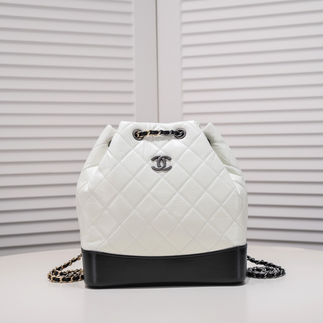 Chanel 17 Gabrielle Stray Backpack Shoulder Bag Handbag