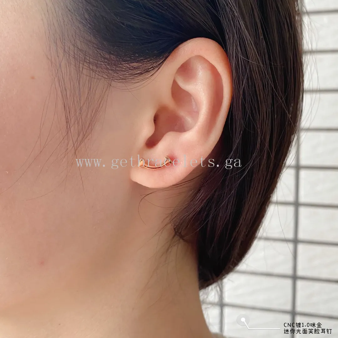 Tiffany T Smile Earrings Yellow Gold/Rose Gold/White Gold