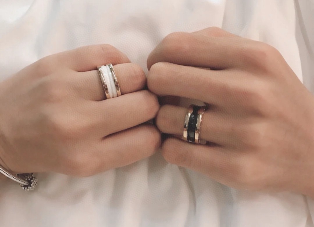 Bvlgari B.ZERO1 RING Replica Two Band, Rose Gold