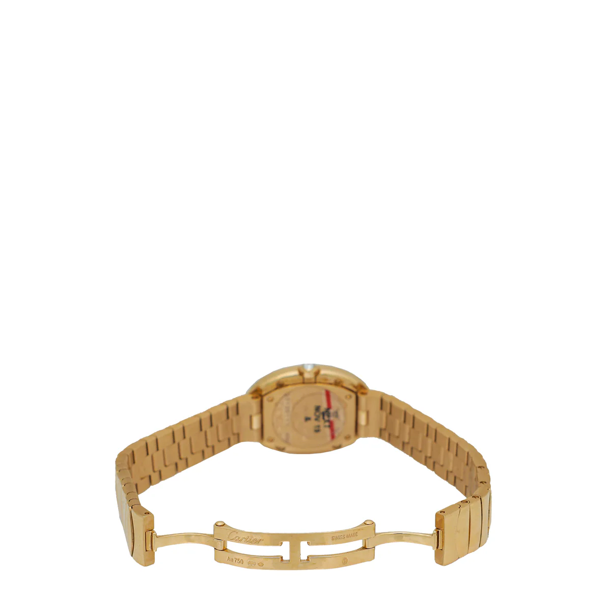 Cartier 18K Rose Gold Diamond Baignoire Small Model Watch