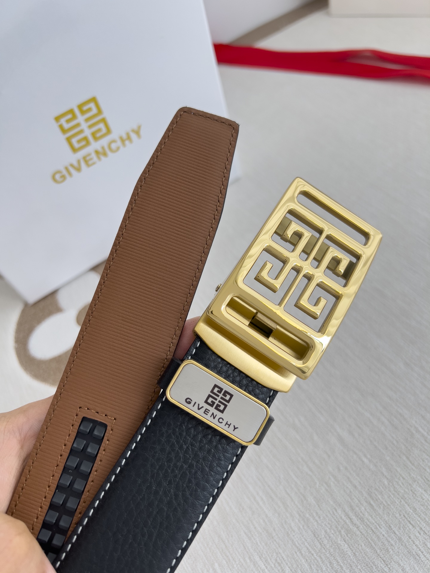 Givenchy Leather Belts 1:1 Mirror Version