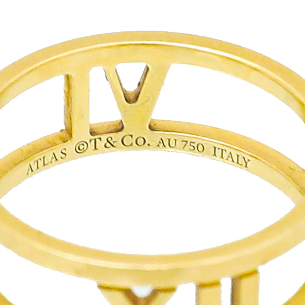 Tiffany & Co 18K Yellow Gold Atlas Open Ring