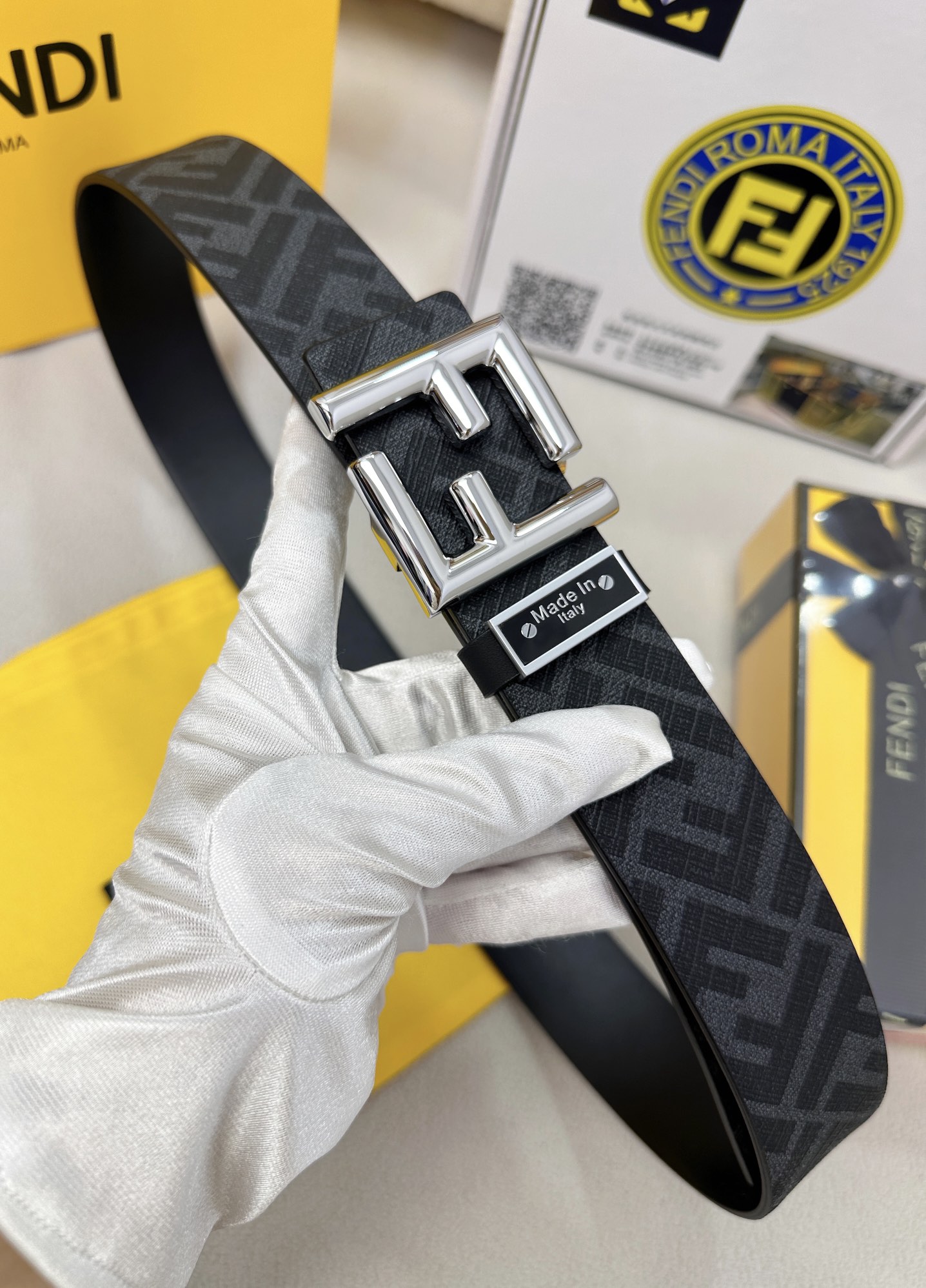 Fendi Leather Belts 1:1 Mirror Version