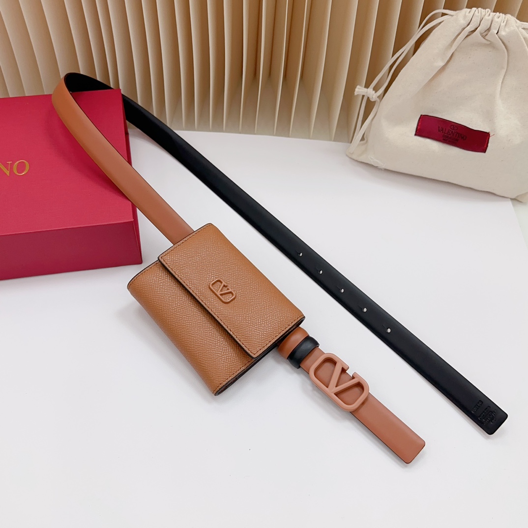 Valentino Leather Belts 1:1 Mirror Version